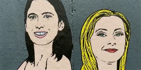 Schlein e Meloni nude e incinte nel murales a Milano